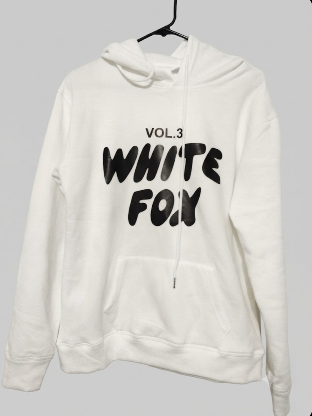 White Fox Boutique "Vol. 3" White Graphic Hoodie